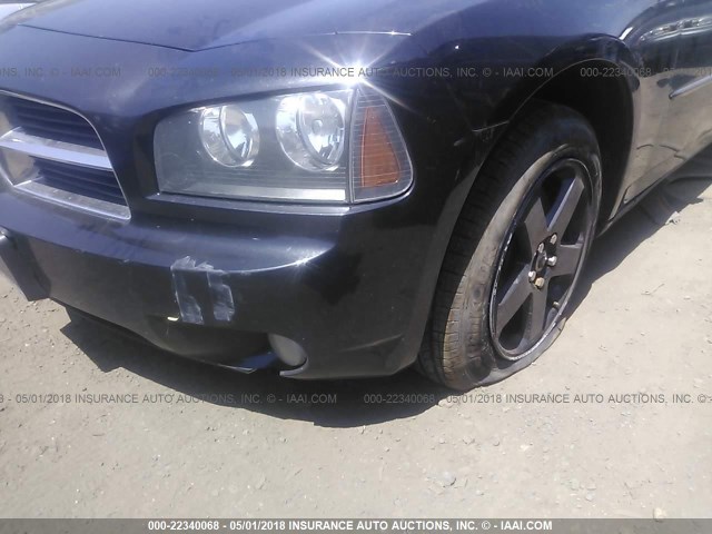 2B3CK3CV5AH202685 - 2010 DODGE CHARGER SXT BLACK photo 6