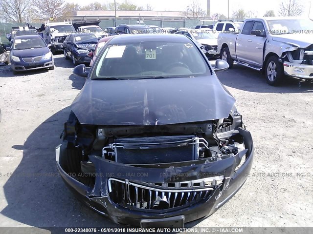 W04GU5GC6B1011608 - 2011 BUICK REGAL CXL BLACK photo 6