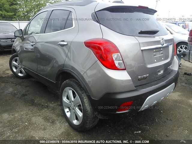 KL4CJFSB7FB043558 - 2015 BUICK ENCORE CONVENIENCE 棕色 照片 3