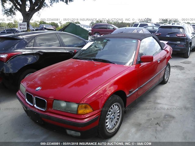 WBABK6321SED18086 - 1995 BMW 318 IC AUTOMATIC RED photo 2