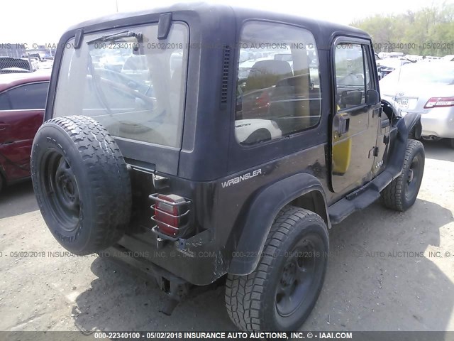 1J4FY29S5PP234259 - 1993 JEEP WRANGLER / YJ  BLACK photo 4