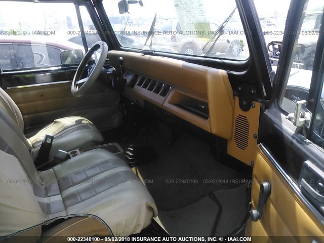 1J4FY29S5PP234259 - 1993 JEEP WRANGLER / YJ  BLACK photo 5