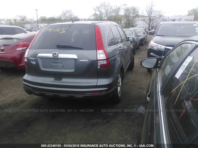 5J6RE4H52BL034128 - 2011 HONDA CR-V EX GRAY photo 4