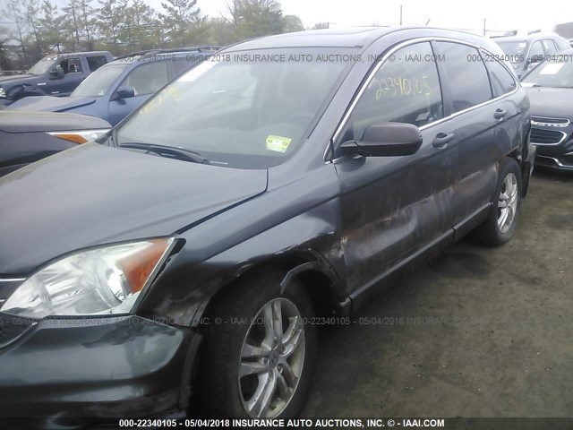 5J6RE4H52BL034128 - 2011 HONDA CR-V EX GRAY photo 6