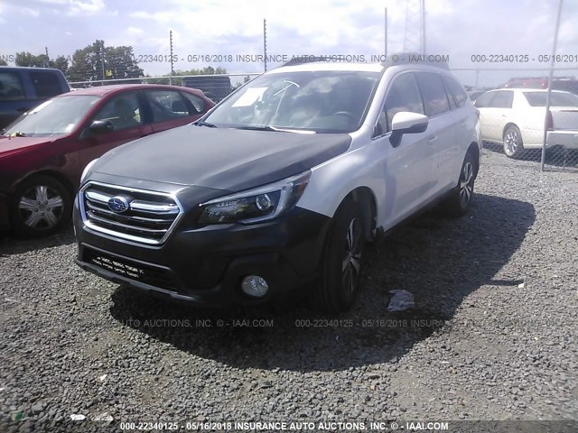 4S4BSANC1J3213501 - 2018 SUBARU OUTBACK 2.5I LIMITED WHITE photo 2