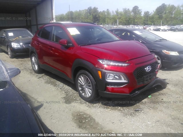 KM8K22AA6JU070422 - 2018 HYUNDAI KONA SEL MAROON photo 1