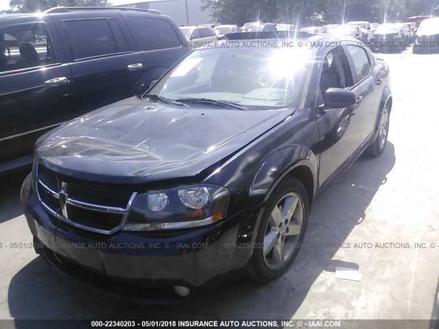 1B3LC76M38N614340 - 2008 DODGE AVENGER R/T BLACK photo 2