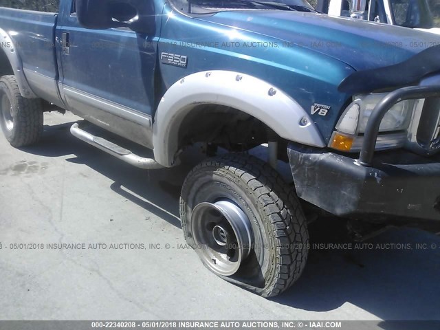 1FTSF31L72EA74698 - 2002 FORD F350 SRW SUPER DUTY BLUE photo 6