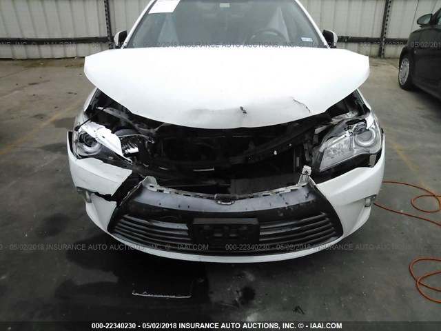 4T4BF1FK2FR509211 - 2015 TOYOTA CAMRY LE/XLE/SE/XSE WHITE photo 6