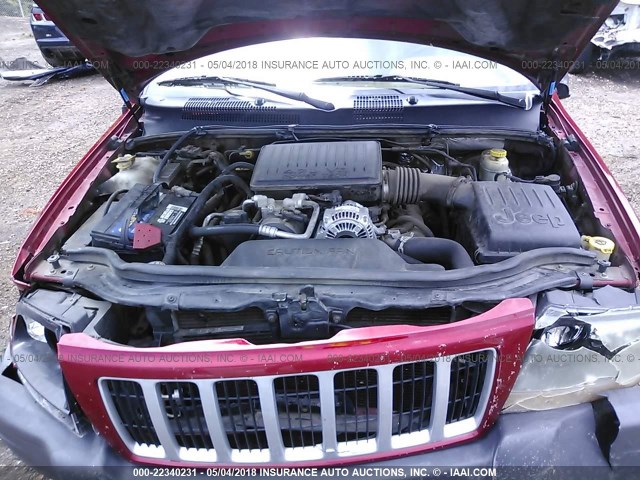 1J4GX48N84C401750 - 2004 JEEP GRAND CHEROKEE LAREDO/COLUMBIA/FREEDOM 红色 照片 10