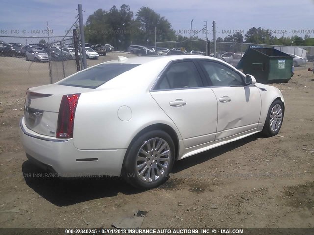 1G6DJ5E35D0111425 - 2013 CADILLAC CTS PERFORMANCE COLLECTION WHITE photo 4