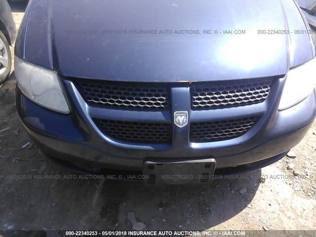 1B4GP45382B693649 - 2002 DODGE CARAVAN SPORT BLUE photo 6