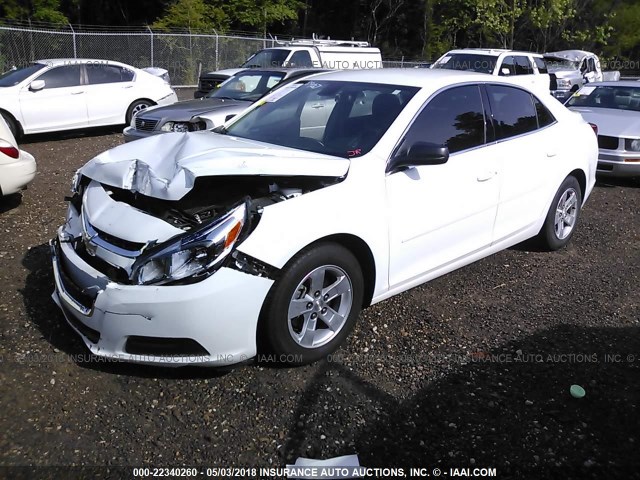 1G11B5SL1FF272154 - 2015 CHEVROLET MALIBU LS WHITE photo 2