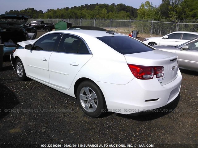 1G11B5SL1FF272154 - 2015 CHEVROLET MALIBU LS WHITE photo 3