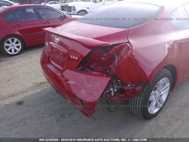 1N4AL2EP2CC225896 - 2012 NISSAN ALTIMA S RED photo 6