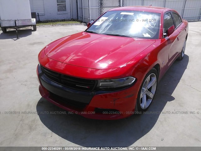 2C3CDXCT3HH559120 - 2017 DODGE CHARGER R/T RED photo 6