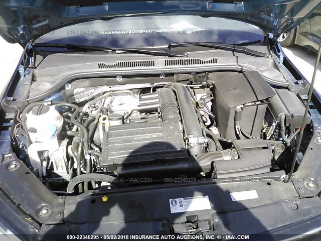 3VW2B7AJ4HM367492 - 2017 VOLKSWAGEN JETTA S 蓝色 照片 10