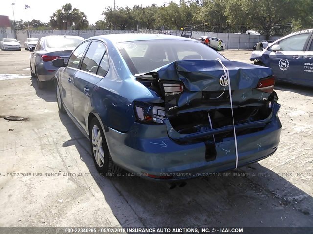 3VW2B7AJ4HM367492 - 2017 VOLKSWAGEN JETTA S 蓝色 照片 6