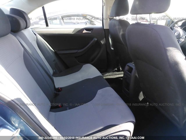 3VW2B7AJ4HM367492 - 2017 VOLKSWAGEN JETTA S 蓝色 照片 8