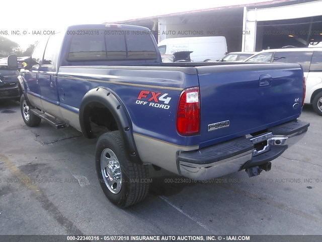 1FTSW31PX3EB53609 - 2003 FORD F350 SRW SUPER DUTY BLUE photo 3