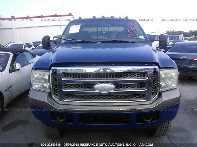 1FTSW31PX3EB53609 - 2003 FORD F350 SRW SUPER DUTY BLUE photo 6