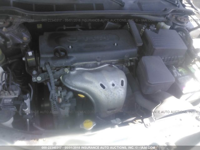 4T1BE46K39U828149 - 2009 TOYOTA CAMRY SE/LE/XLE GRAY photo 10