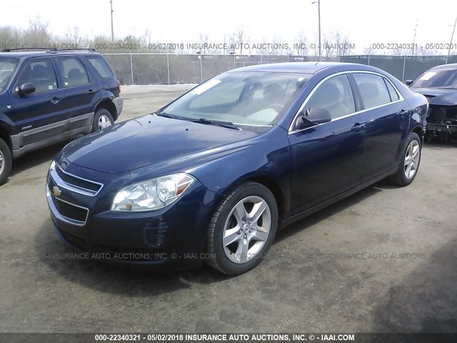 1G1ZB5EB5A4140704 - 2010 CHEVROLET MALIBU LS 蓝色 照片 2