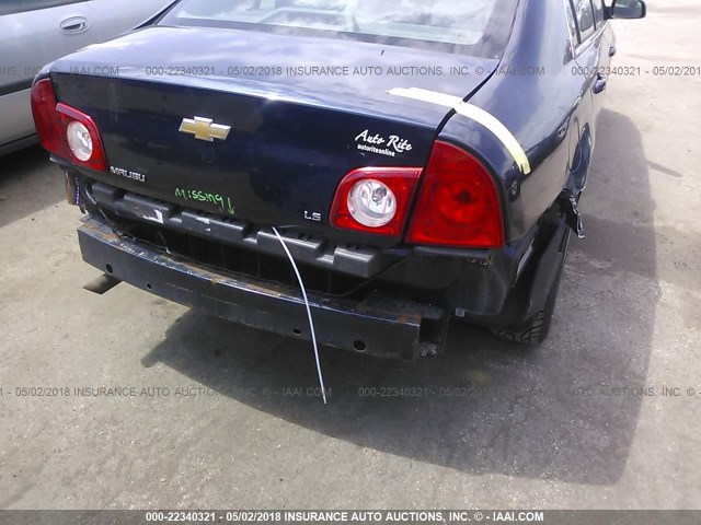 1G1ZB5EB5A4140704 - 2010 CHEVROLET MALIBU LS 蓝色 照片 6