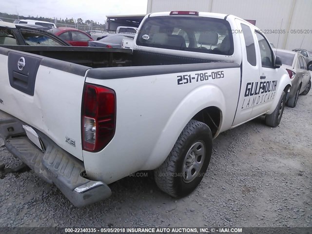 1N6BD06T38C424780 - 2008 NISSAN FRONTIER KING CAB XE/KING CAB SE WHITE photo 4