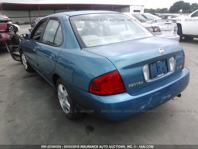 3N1CB51D04L920258 - 2004 NISSAN SENTRA 1.8/1.8S BLUE photo 3