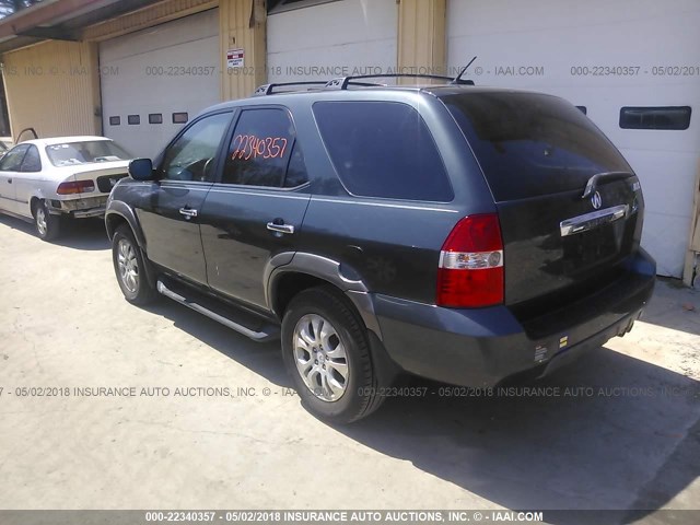 2HNYD18663H513205 - 2003 ACURA MDX TOURING GRAY photo 3