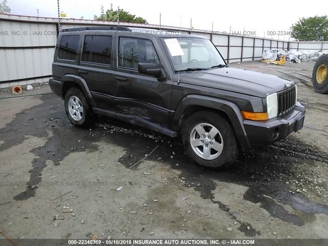 1J8HG48K66C237491 - 2006 JEEP COMMANDER GRAY photo 1