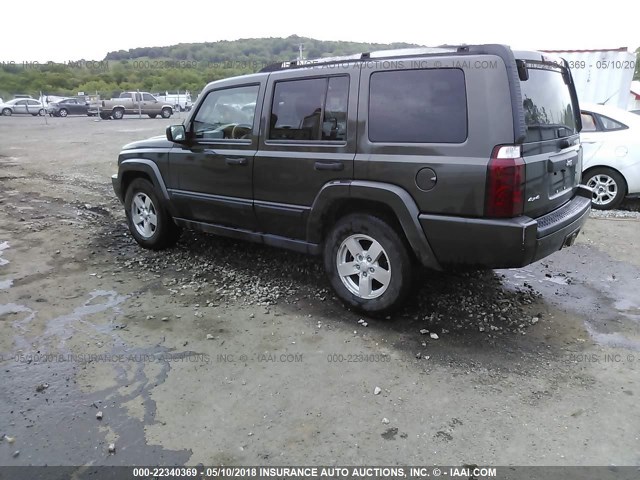 1J8HG48K66C237491 - 2006 JEEP COMMANDER GRAY photo 3
