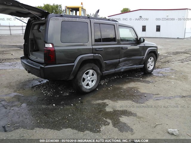 1J8HG48K66C237491 - 2006 JEEP COMMANDER GRAY photo 4