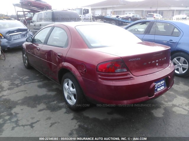 1B3EL46R46N128829 - 2006 DODGE STRATUS SXT RED photo 3