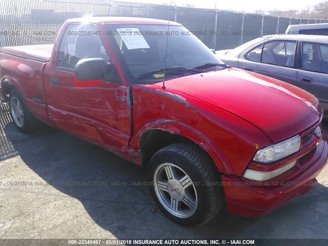 1GCCS144XY8145568 - 2000 CHEVROLET S TRUCK S10 RED photo 1