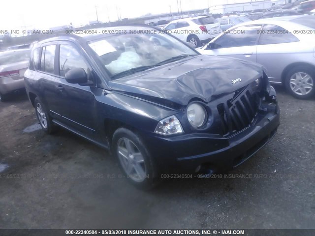 1J8FF47W18D684855 - 2008 JEEP COMPASS SPORT BLUE photo 1