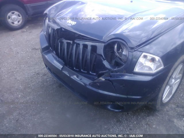 1J8FF47W18D684855 - 2008 JEEP COMPASS SPORT BLUE photo 6