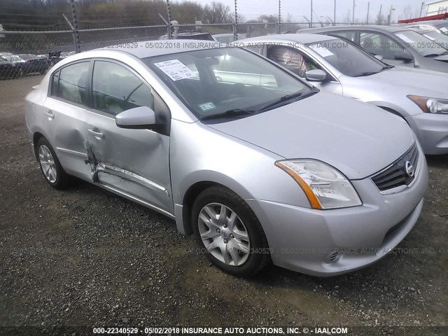 3N1AB6AP9CL656365 - 2012 NISSAN SENTRA 2.0/2.0S/SR/2.0SL SILVER photo 1