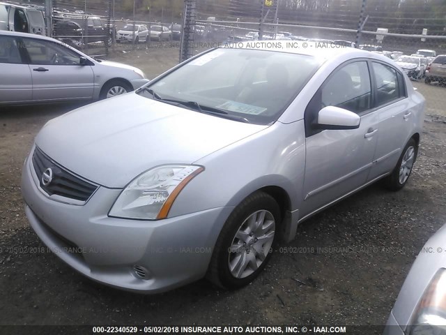 3N1AB6AP9CL656365 - 2012 NISSAN SENTRA 2.0/2.0S/SR/2.0SL SILVER photo 2