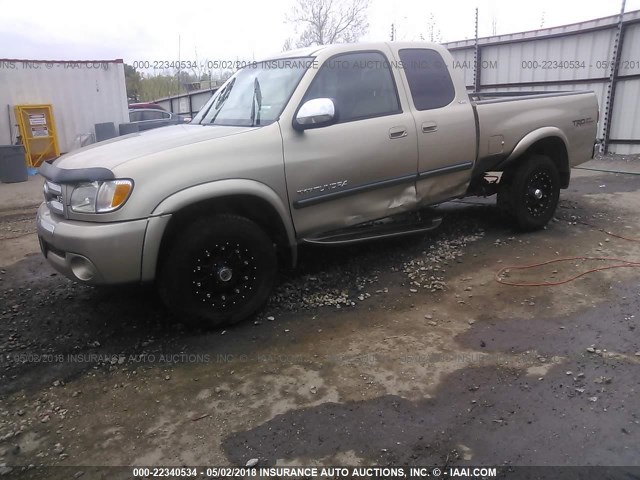 5TBBT441X3S333813 - 2003 TOYOTA TUNDRA ACCESS CAB SR5 TAN photo 2