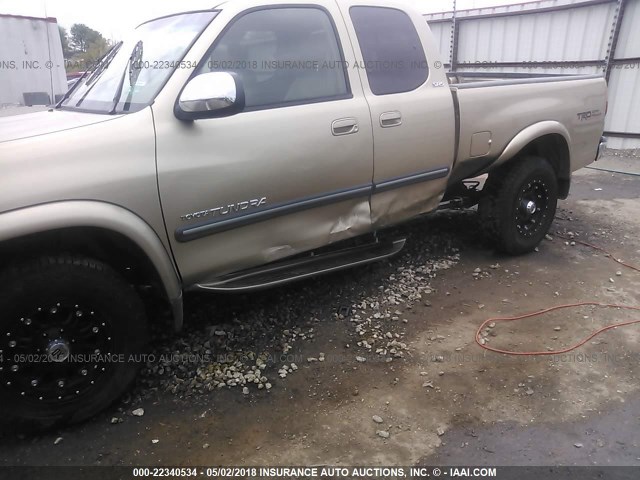 5TBBT441X3S333813 - 2003 TOYOTA TUNDRA ACCESS CAB SR5 TAN photo 6