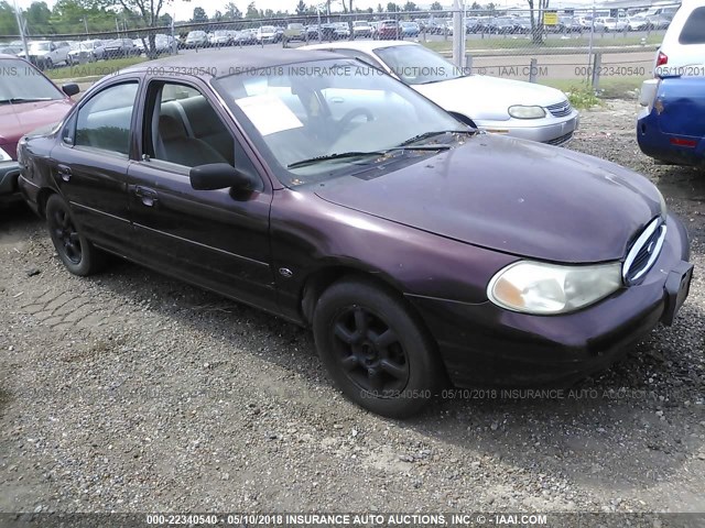 1FAFP6636YK117646 - 2000 FORD CONTOUR SE BURGUNDY photo 1