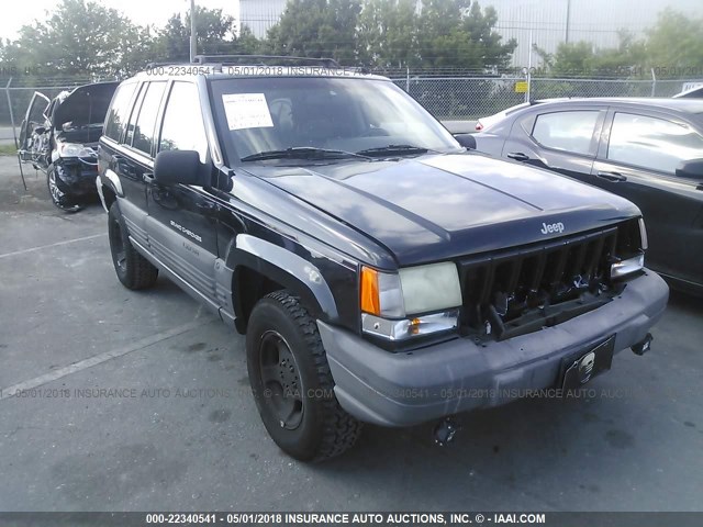 1J4GZ58S6TC337521 - 1996 JEEP GRAND CHEROKEE LAREDO BLACK photo 1