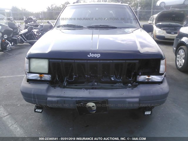 1J4GZ58S6TC337521 - 1996 JEEP GRAND CHEROKEE LAREDO BLACK photo 6