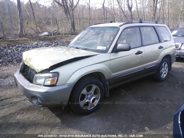 JF1SG65604H751715 - 2004 SUBARU FORESTER 2.5XS ოქროსფერი ფოტო 2