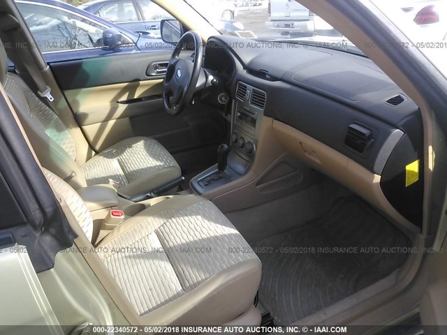 JF1SG65604H751715 - 2004 SUBARU FORESTER 2.5XS ოქროსფერი ფოტო 5