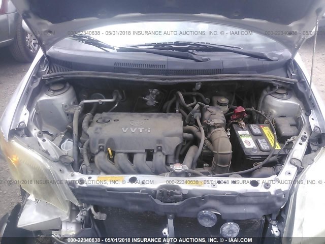 JTKKT624360149443 - 2006 TOYOTA SCION XA ვერცხლისფერი ფოტო 10