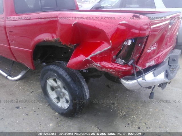 1FTYR15E13TA47947 - 2003 FORD RANGER SUPER CAB RED photo 6