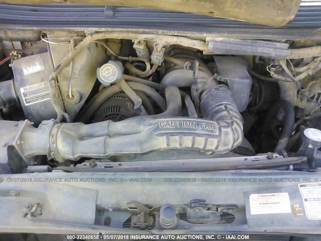 1FMCA11UXSZA59696 - 1995 FORD AEROSTAR GRAY photo 10